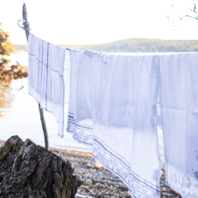 Hand-dyed Linen Hand Towels